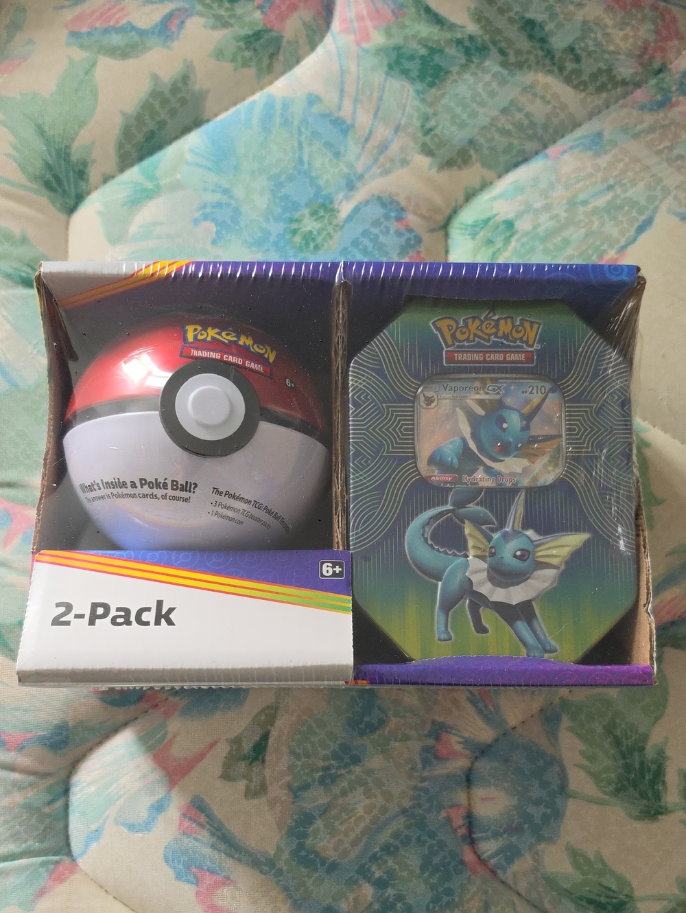 Pokemon Vaporeon Poké Ball 2-Pack - Red, White, Blue